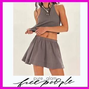 Free People mini skirt set